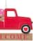 Glitzhome® 24" Metal Wooden Valentine's Truck Yard Stake & Hanging Sign